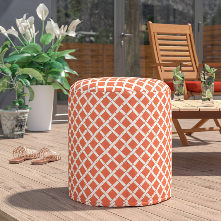 Ebern Designs Gilbertown Small Outdoor Ottoman & Reviews | Wayfair